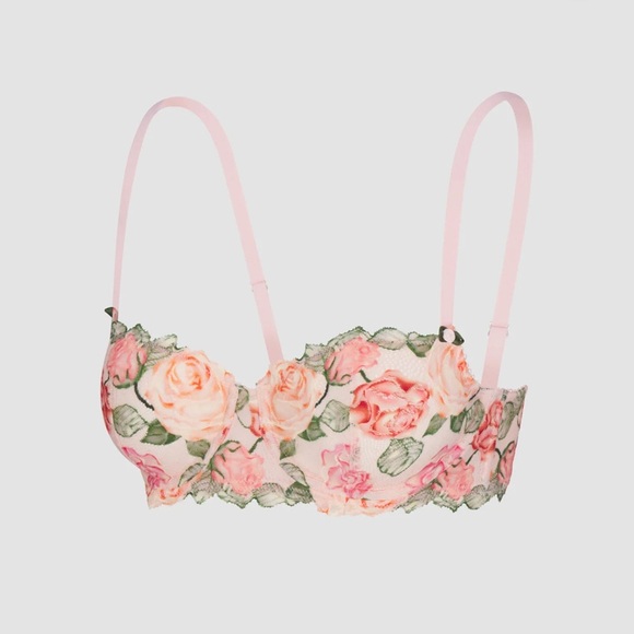 Savage X Fenty Les Roses Balconette Bra NWT 34DDD - Picture 1 of 5
